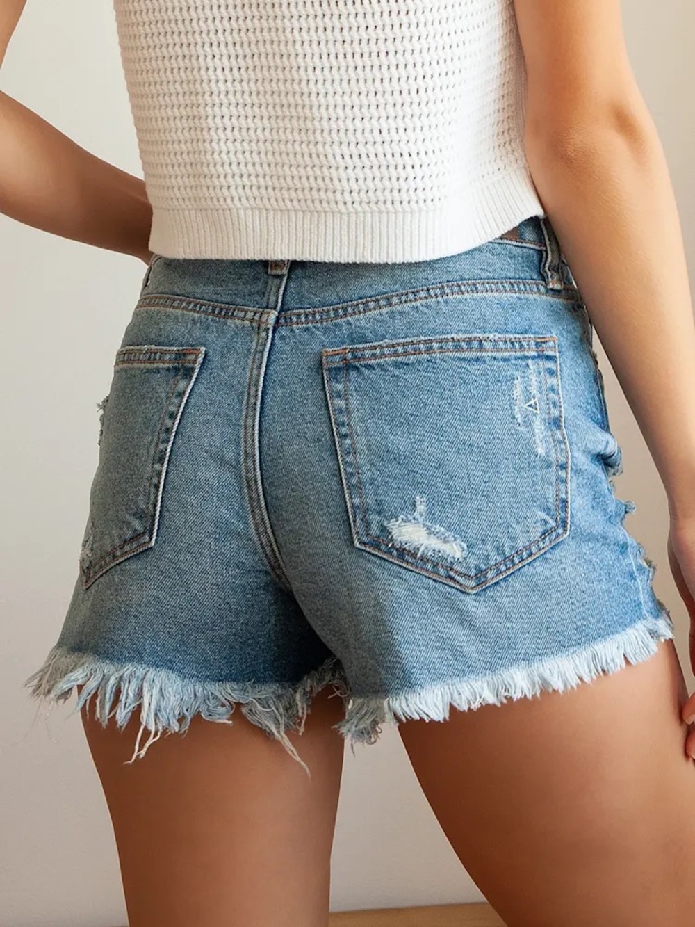 Hidden Denim Shorts